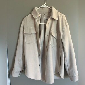 Abercrombie Cream Shacket